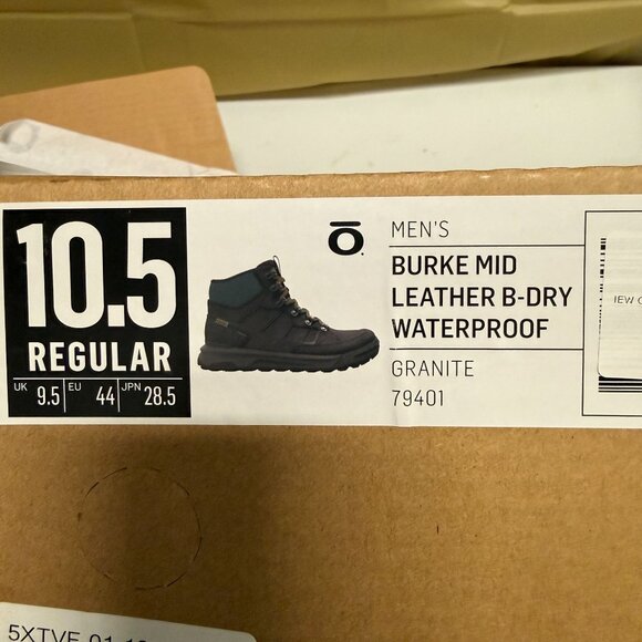 Oboz Burke Mid Leather B-Dry Men's Shoes Granite Size 10.5 - Picture 9 of 11